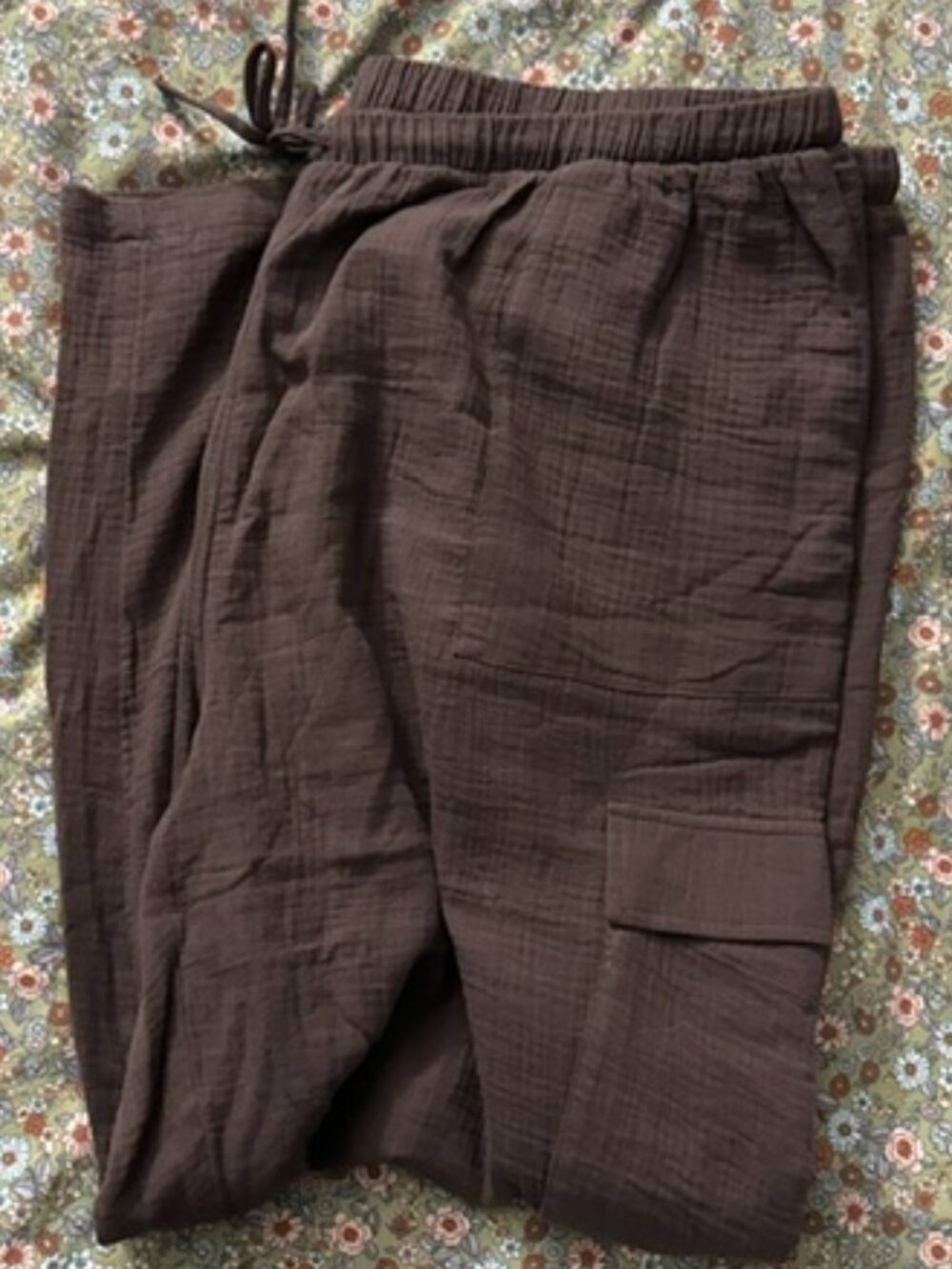 Torrid Gauze, Chocolate Brown, wide leg pants